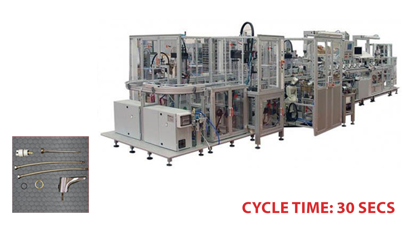 Semi-Automatic Assembling and Micro Leaking Testing Line