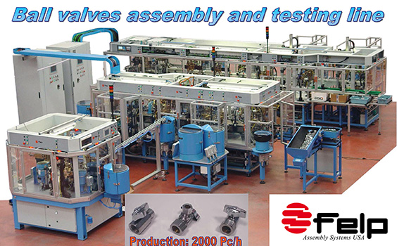 Assembly & Testing Line for Ball Valve Production